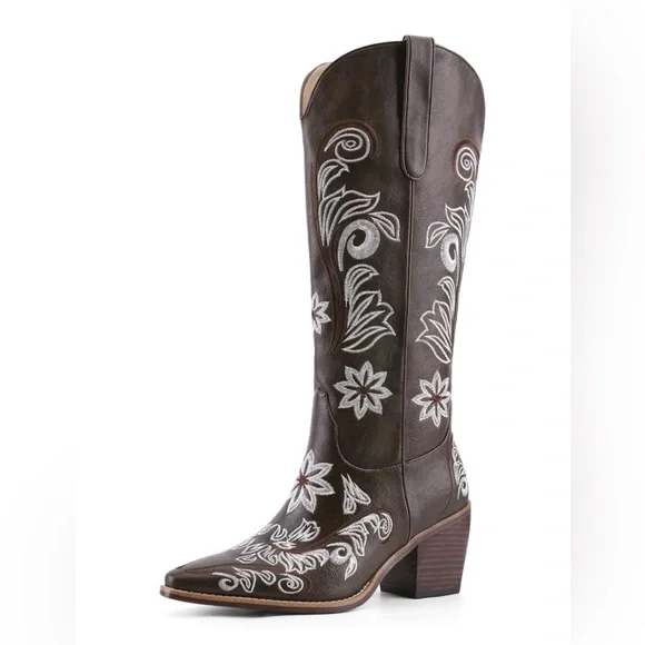 Embroidered Cowboy Boots - Picture 5 of 7